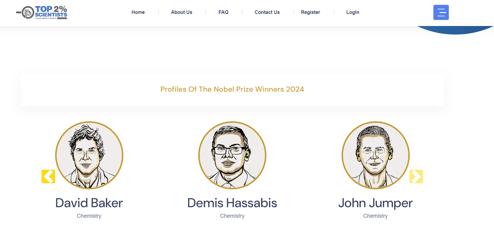 Profiles of the Nobel Prize Winners 2024