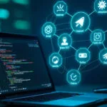 Cybersecurity researcher reviewing top free tools for 2025: Wireshark, Metasploit, Nmap, Snort, OpenVAS, Burp Suite CE, OWASP ZAP, Volatility, ClamAV, Autopsy