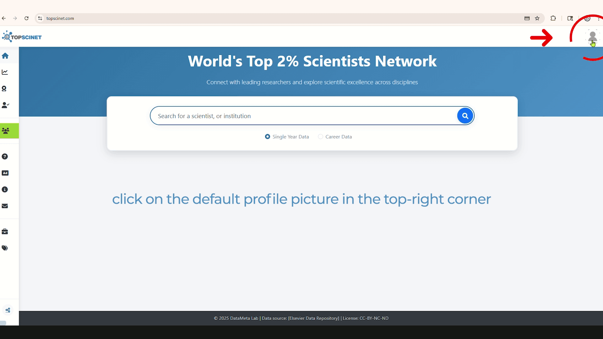 Toped Profile How to Edit Your Profile on the TOPSCINET - Top 2% Scientists
