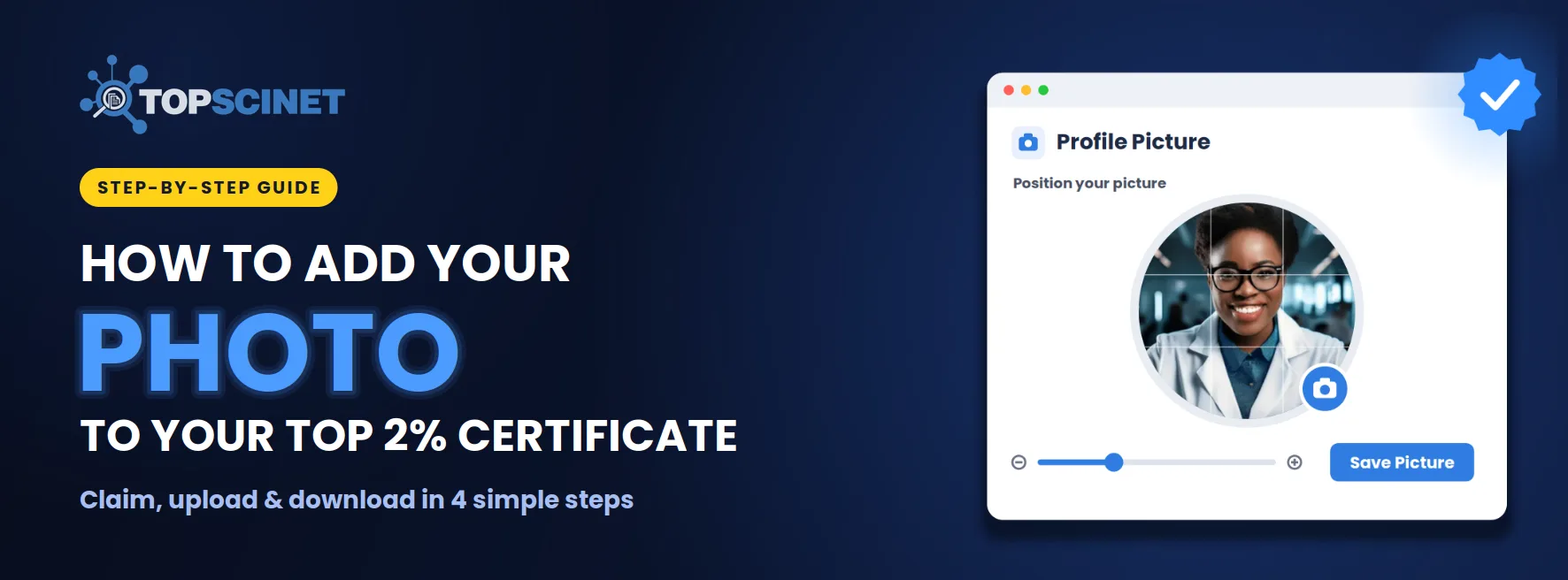 How to Add Your Photo to Your Top 2% Scientist Certificate